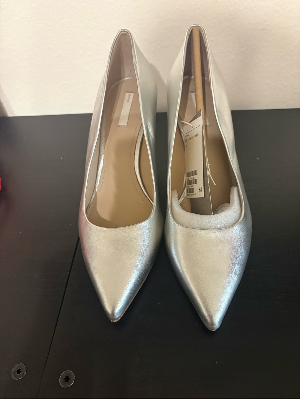 H&M Silver Pointed-Toe Women's Pumps Size 9.5